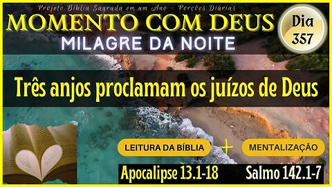 MOMENTO COM DEUS - LEITURA DIÁRIA DA BÍBLIA | MILAGRE DA NOITE - Dia 357/365 #biblia