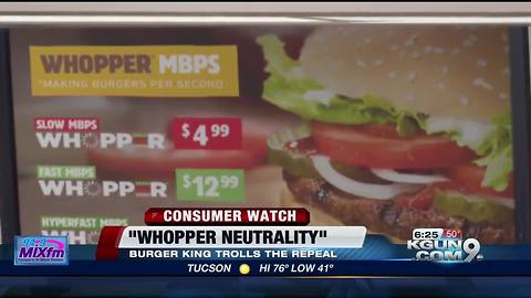 Net Neutrality explained by Burger King ad