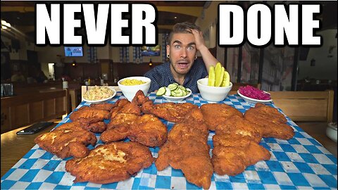 "NO ONE WINS" The 'DER BOSS' MONSTER SCHNITZEL CHALLENGE HAS NEVER BEEN BEATEN IN TIME