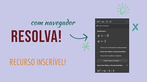 Aprender a RESOLVER CONTAS matemáticas com Edge