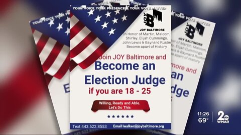 Young people could help Maryland meet the need for election judges