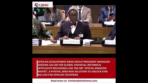 Empowering Africa: IMF's Special Drawing Rights & Global Reforms with Dr. Adesina