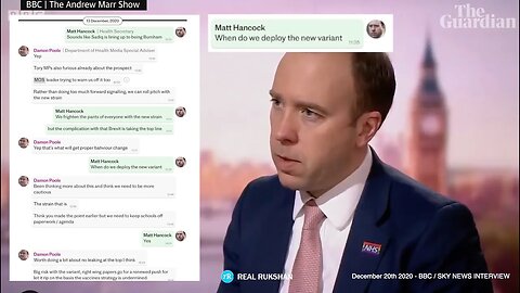 "When do we deploy the new variant?" Leaked messages expose former UK Health Secretary Matt Hancock