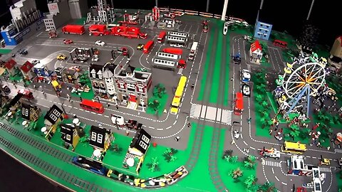 Lego train Big City Layout - Horizon Express - BuildingBlock 2016