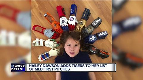 Hailey Dawson adds a Tigers prosthetic hand in her journey to throw 30 MLB pitches