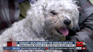 Community raises money for homeless man's dog