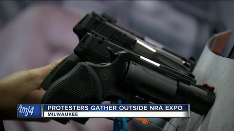 NRA Conceal Carry Expo prompts protest