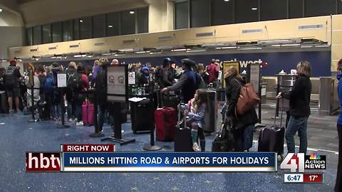 Millions hitting highway, KCI ahead of Thanksgiving holiday weekend