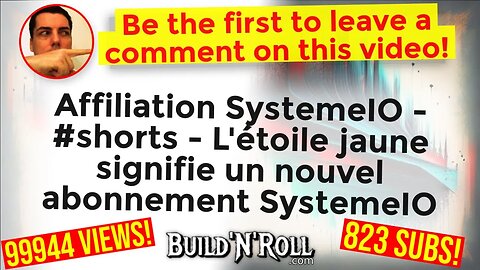 Affiliation SystemeIO - #shorts - L'étoile jaune signifie un nouvel abonnement SystemeIO