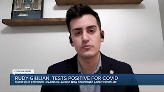 Some Michigan lawmakers concerned about COVID-19 exposure after Rudy Giuliani tests positive for COVID-19