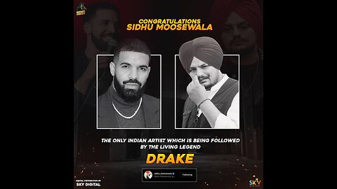 Harmonious Fusion: Paying Homage to the Drake and Sidhu Moose Wala Connection