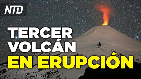 Tercer volcán entra en erupción en el continente americano