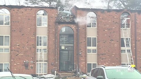 27 families displaced after three alarm fire at apartment complex in Windsor Mill