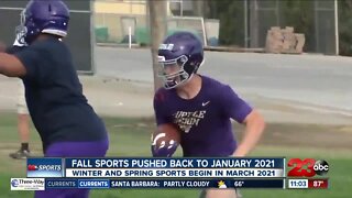 Fall sports pushed back to January 2021