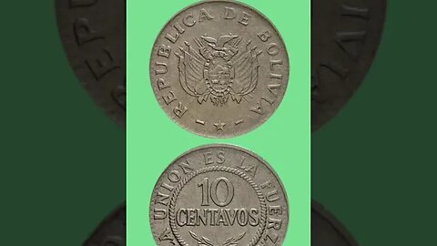 BOLIVIA 10 CENTAVOS 1987.#shorts @COINNOTESZ #bolivia