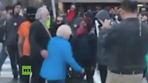 ANTIFA Scum Attacking Old Couple