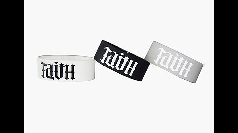 Faith and Hope Extra Wide Silicone Bracelets