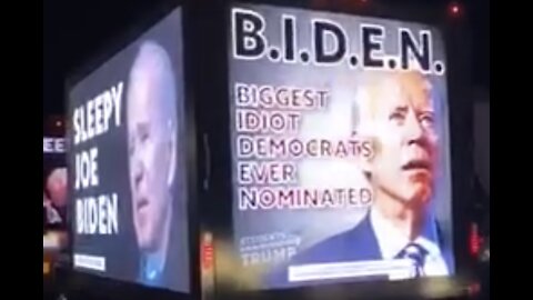 Trucks expose Biden