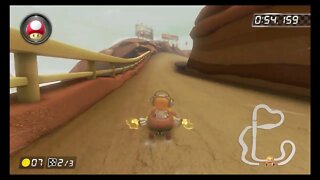 Mario Kart 8 Deluxe Time Trials - N64 Choco Mountain (200cc) - 1:28.762