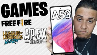 GALAXY A53 VALE A PENA PARA JOGOS? TESTE DE FREE FIRE - APEX LEGENDS - LOL MOBILE (PARTE 2)