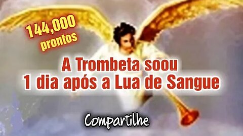 A Trombeta soou 1 dia após a Lua de Sangue. Arrebatamento e Tribulação #144 #jesus #primicias