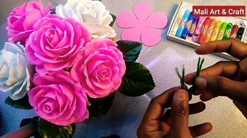 How to Make Foam Rose Flower