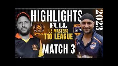 T10 League 2023 Match 3 Highlights New York Warriors vs Morrisville Unity | OnlySports321