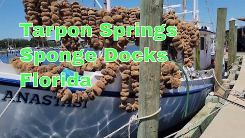 Walk-through of Tarpon Springs Sponge Docks, Fl