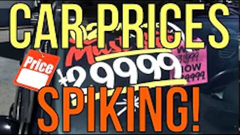 CAR PRICES ARE SPIKING! RECORD HIGH at CAR DEALERSHIPS - Auto FINANCE: The Homework Guy Kevin Hunter