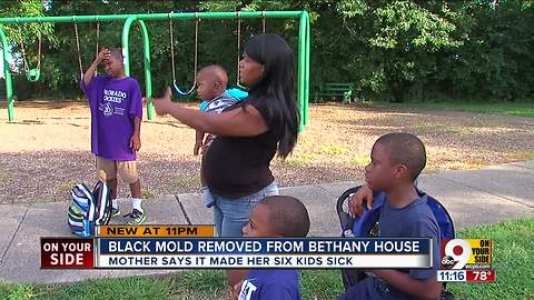 Mold contamination in homeless shelter made six children sick, mother says