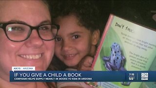 'If You Give A Child A Book' campaign raises more than $11,000 for kids in Arizona