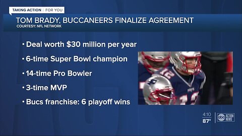 6-time Super Bowl champion Tom Brady expected to sign with the Bucs