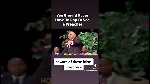 You should never have to pay to see a Preacher