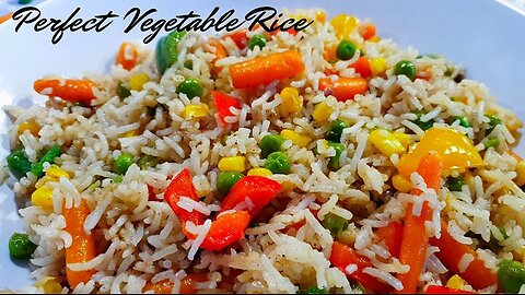 How to make the Perfect Vegetable Rice || Simple Vegetable Rice Recipe.