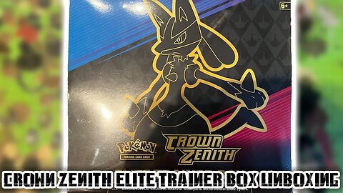 unboxing crown zenith elite trainer box