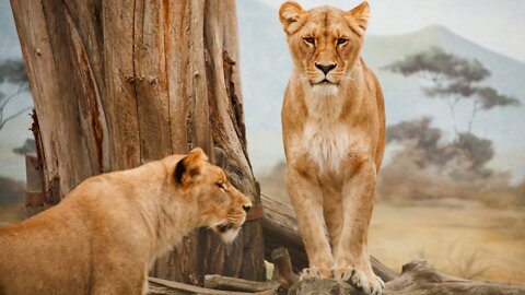 South africa forest lion