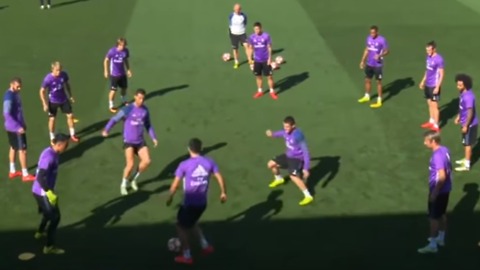 Zidane's son owns Cristiano Ronaldo in training