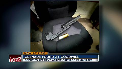 Loaded grenade launcher surfaces in Florida Goodwill donation bin