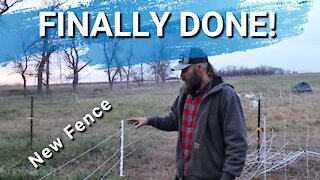 Cold And Windy Day On The Farm | The Fence Is Finally Finished