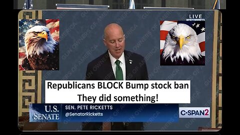 Bump stock ban blocked by Republicans, they did something!