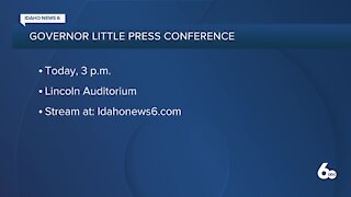 Gov. Brad Little holding press conference on COVID-19 Monday