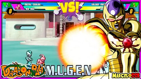 Metal Cooler & Kid Buu Vs. Golden Metal Cooler & Vegeta SSJ Blue - Dragon Ball M.U.G.E.N