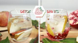 Make Water Awesome: Pear detox drinks, 2 ways