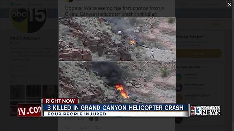 3 killed in helicopter crash near Grand Canyon