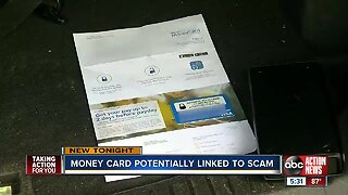 Money card potentially linked to scam