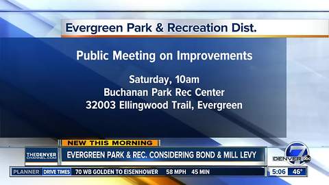 Evergreen Park and Recreation considering bond and mill levy