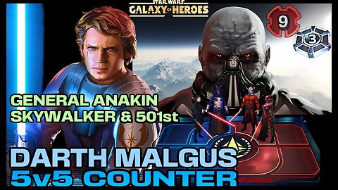 [5v5] MALGUS COUNTER w/GAS 501st *GRAND ARENA* - SWGOH