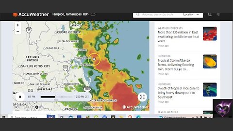 Alberto 2024 SLAMS DIRECTLY into Tampico Mexico RADAR by the eye