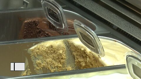 Homemade gelato on Washington Island