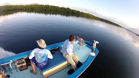 Trev and Glen's hinchinbrook adventure with big barramundi and fingermark